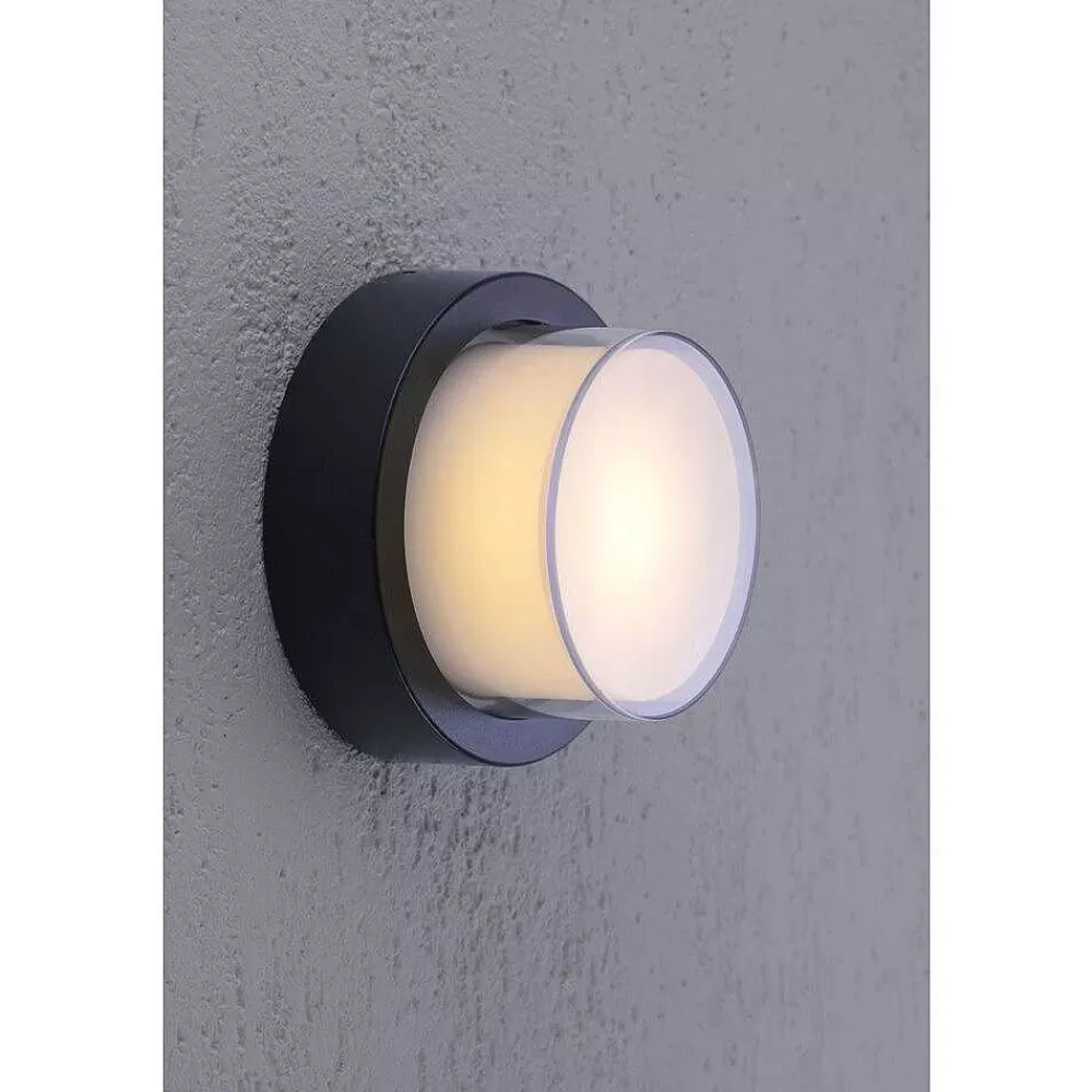 Paul Neuhaus Q-Serie Applique Murale / Plafonnier Paul Neuhaus Q-Erik Led Blanc, 1 Lumiere, Detecteur De Mouvement, Telecommandes, Changeur De Couleurs