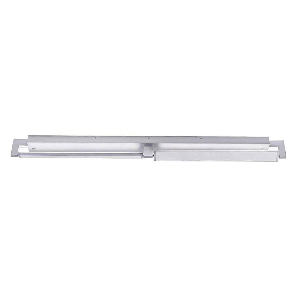 Paul Neuhaus Q-Serie Applique Murale / Plafonnier Paul Neuhaus Q-Matteo Led Aluminium, 2 Lumieres, Telecommandes