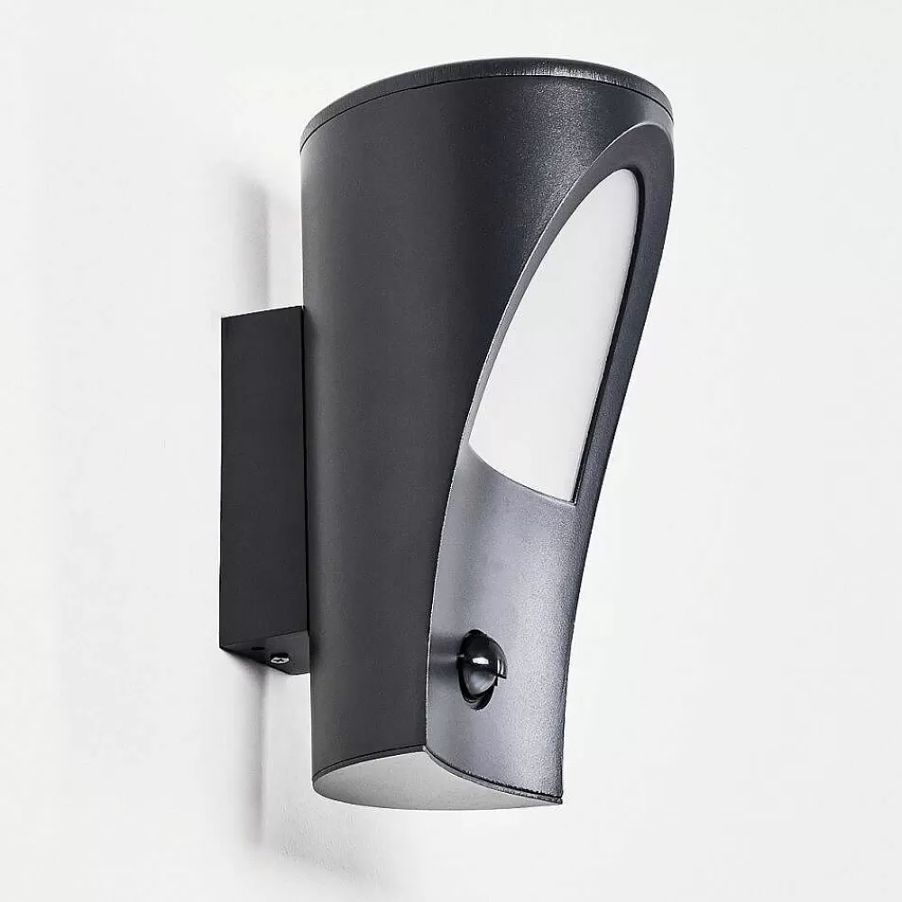 hofstein Applique Murale D'Exterieur Aria Anthracite, 1 Lumiere, Detecteur De Mouvement