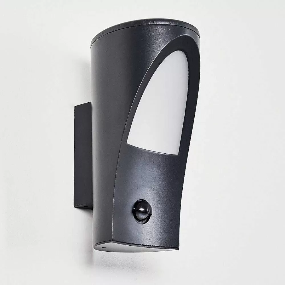 hofstein Applique Murale D'Exterieur Aria Anthracite, 1 Lumiere, Detecteur De Mouvement