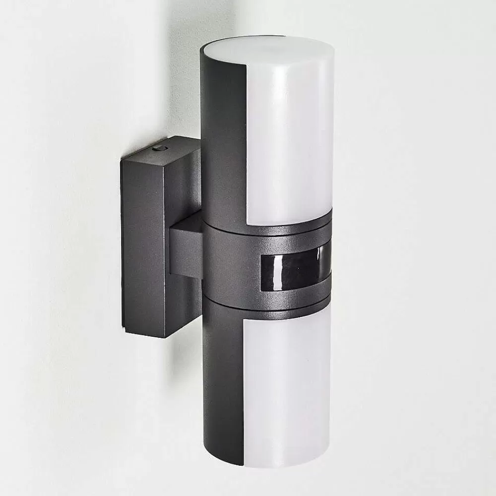 hofstein Applique Murale D'Exterieur Baulund Led Anthracite, 1 Lumiere, Detecteur De Mouvement