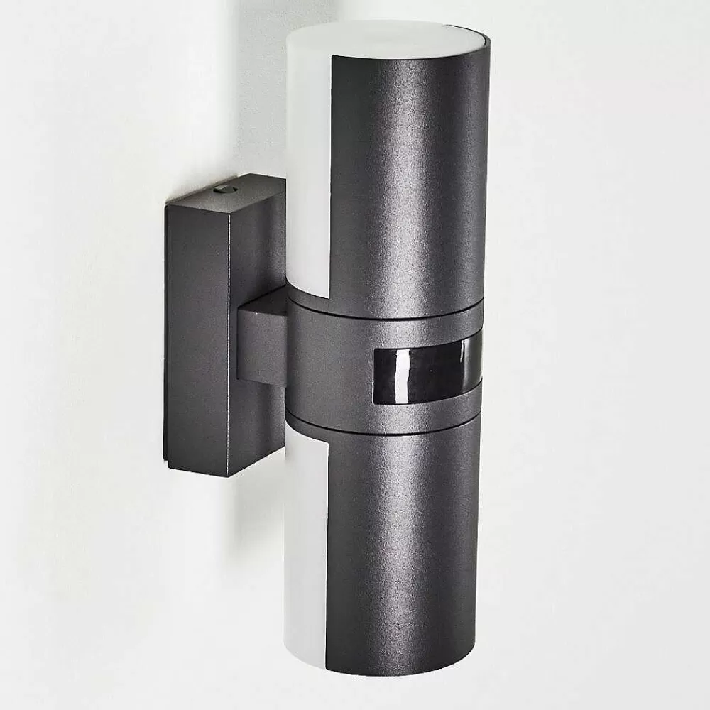 hofstein Applique Murale D'Exterieur Baulund Led Anthracite, 1 Lumiere, Detecteur De Mouvement