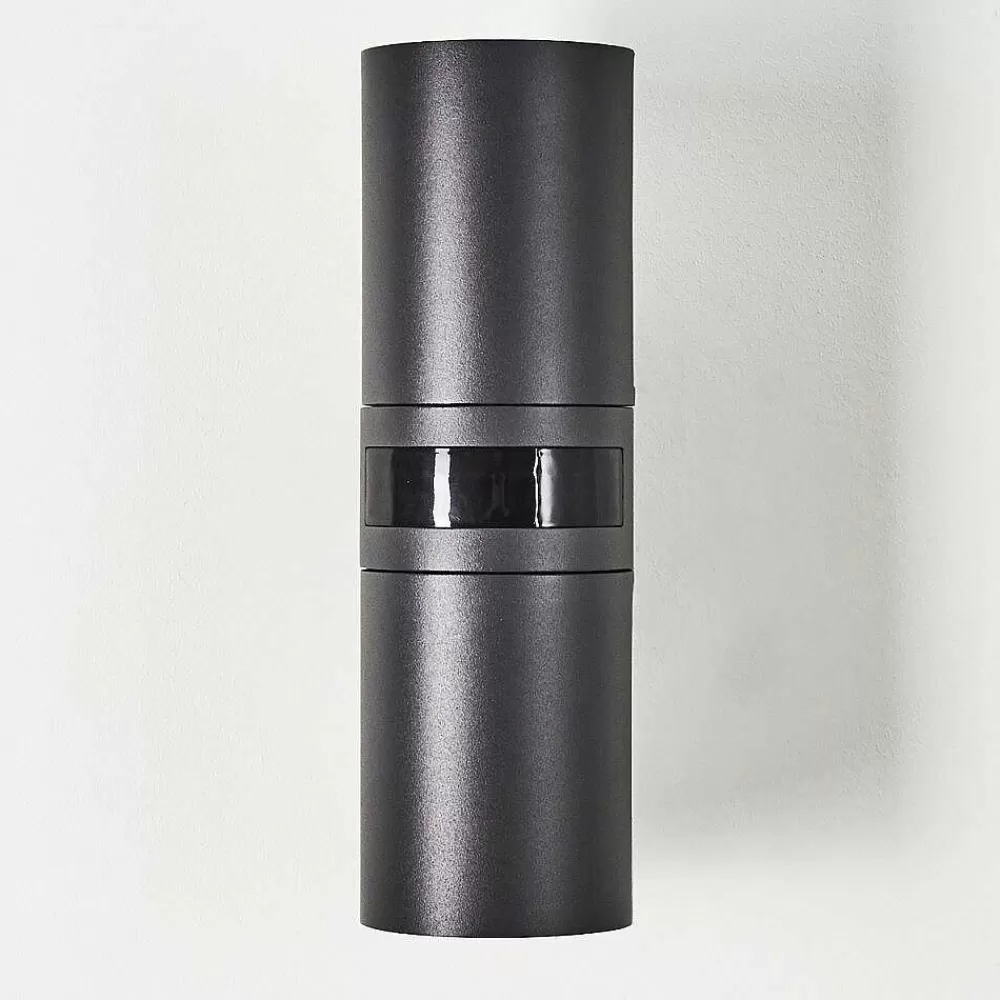 hofstein Applique Murale D'Exterieur Baulund Led Anthracite, 1 Lumiere, Detecteur De Mouvement
