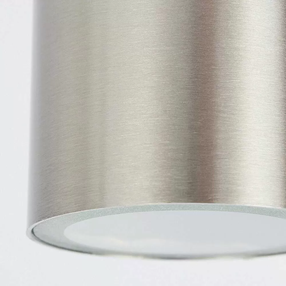 hofstein Applique Murale D'Exterieur Bessiebelle Acier Inoxydable, 2 Lumieres, Detecteur De Mouvement