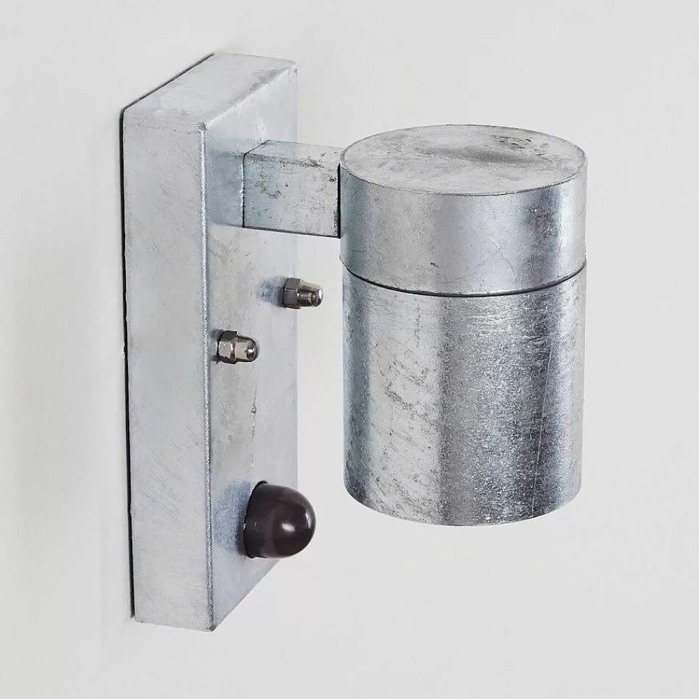hofstein Applique Murale D'Exterieur Bessiebelle Zingue, 1 Lumiere, Detecteur De Mouvement