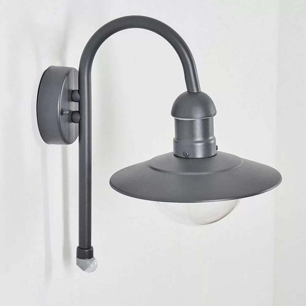 hofstein Applique Murale D'Exterieur Elima Anthracite, 1 Lumiere, Detecteur De Mouvement