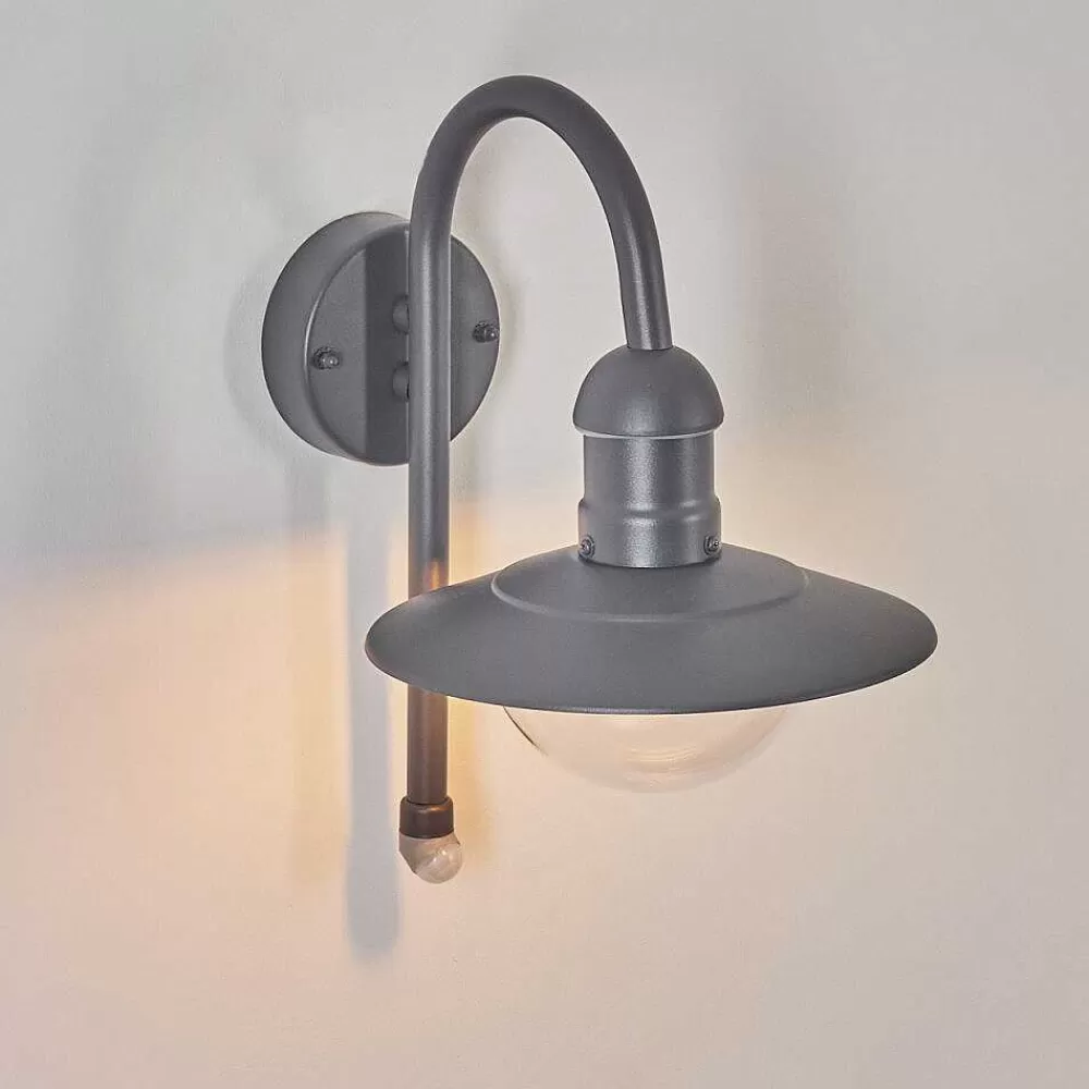 hofstein Applique Murale D'Exterieur Elima Anthracite, 1 Lumiere, Detecteur De Mouvement