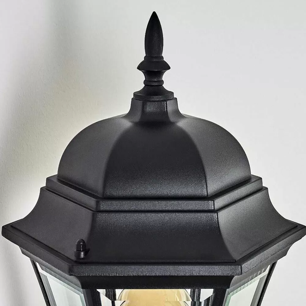 hofstein Applique Murale D'Exterieur Etoe Noir, 1 Lumiere, Detecteur De Mouvement