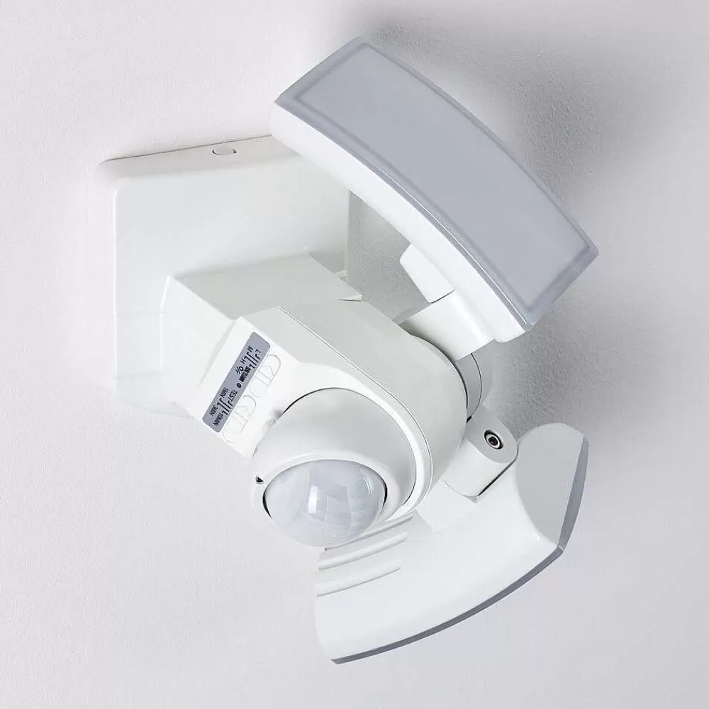 hofstein Applique Murale D'Exterieur Foroyar Led Blanc, 2 Lumieres, Detecteur De Mouvement