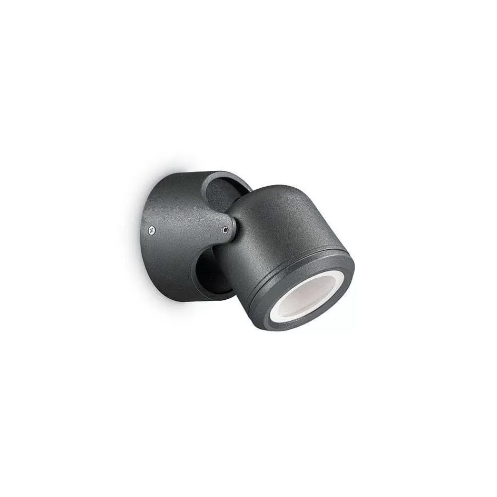 Luminaires Ideallux Applique Murale D'Exterieur Ideal Lux Xeno Noir, 1 Lumiere