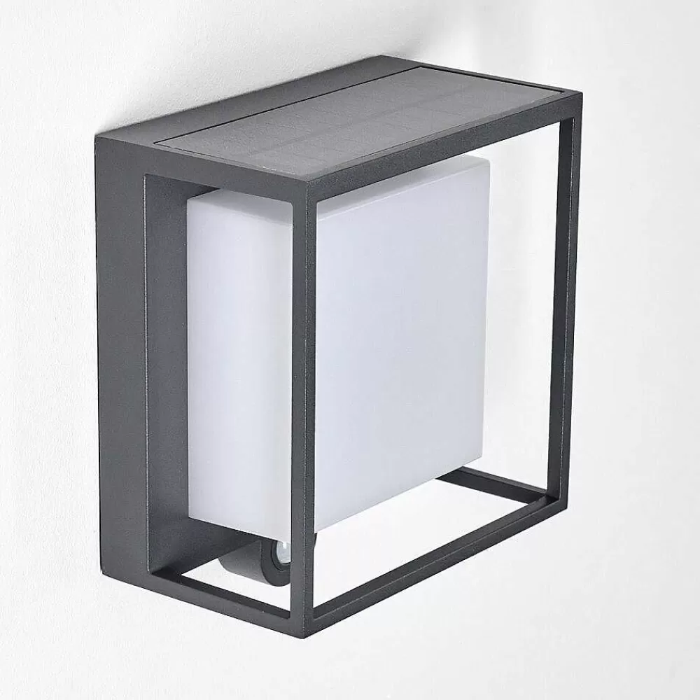 hofstein Applique Murale D'Exterieur Lansing Led Anthracite, 1 Lumiere, Detecteur De Mouvement