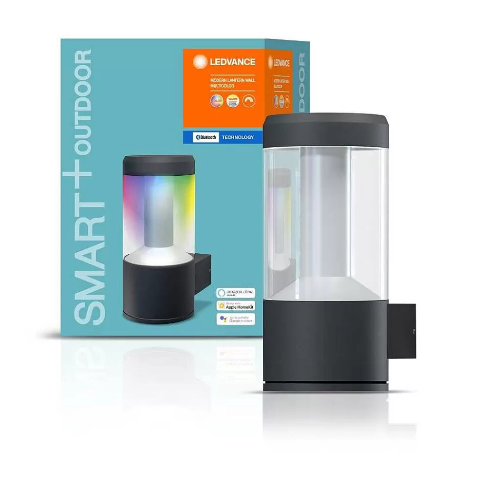 Luminaires Ledvance Applique Murale D'Exterieur Ledvance Smart+ Gris, 1 Lumiere, Changeur De Couleurs
