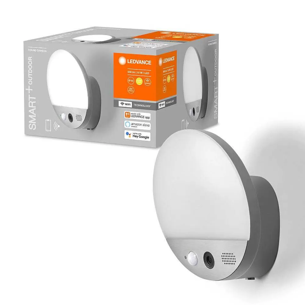 Luminaires Ledvance Applique Murale D'Exterieur Ledvance Smart+ Gris, 1 Lumiere, Detecteur De Mouvement
