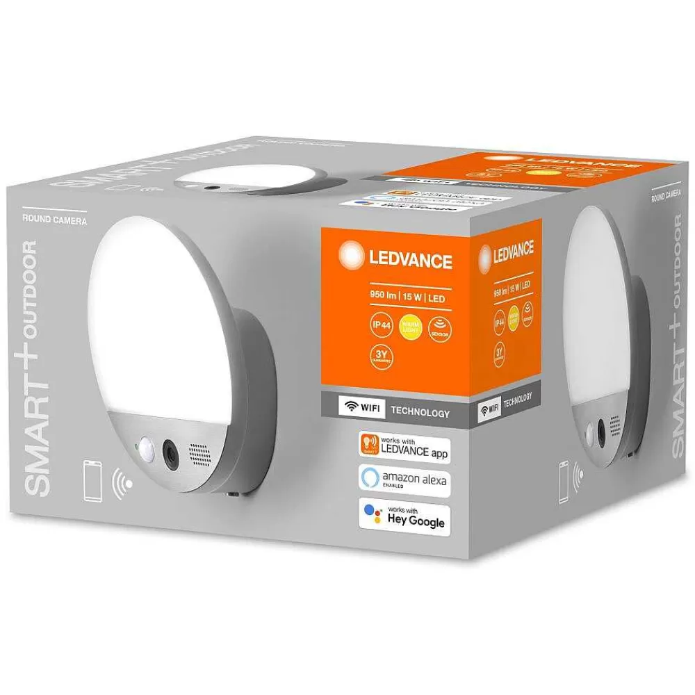 Luminaires Ledvance Applique Murale D'Exterieur Ledvance Smart+ Gris, 1 Lumiere, Detecteur De Mouvement