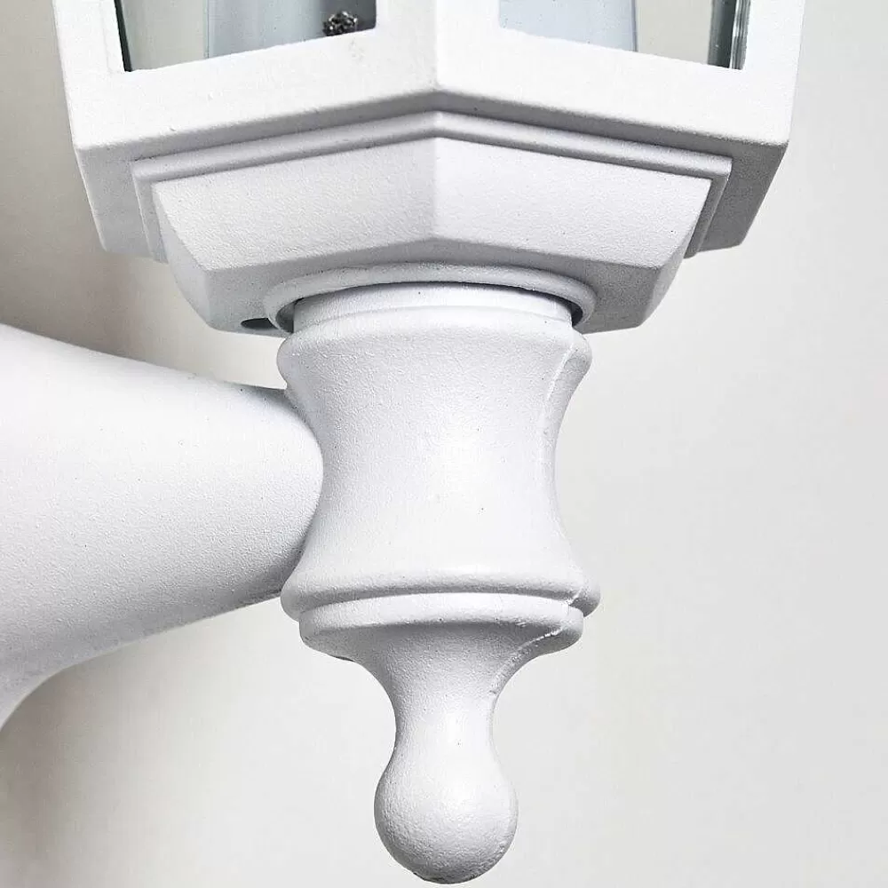 hofstein Applique Murale D'Exterieur Loria Blanc, 1 Lumiere, Detecteur De Mouvement