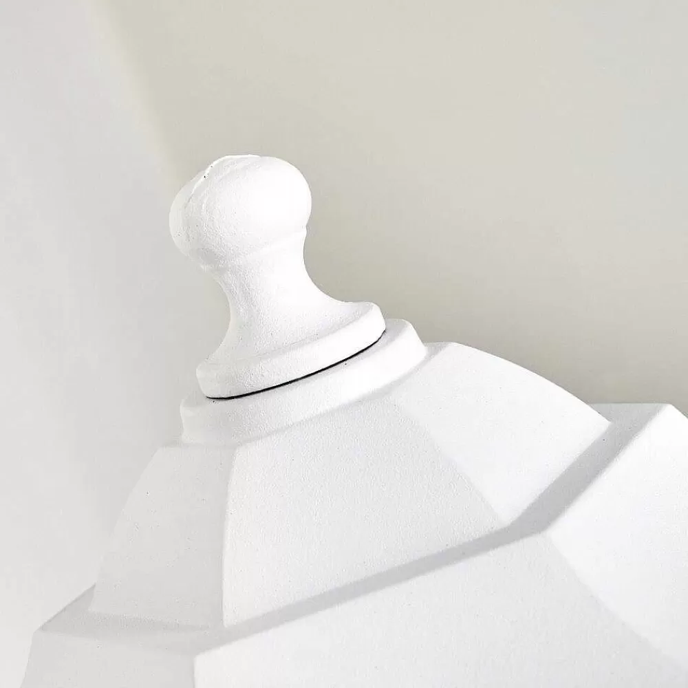 hofstein Applique Murale D'Exterieur Loria Blanc, 1 Lumiere, Detecteur De Mouvement
