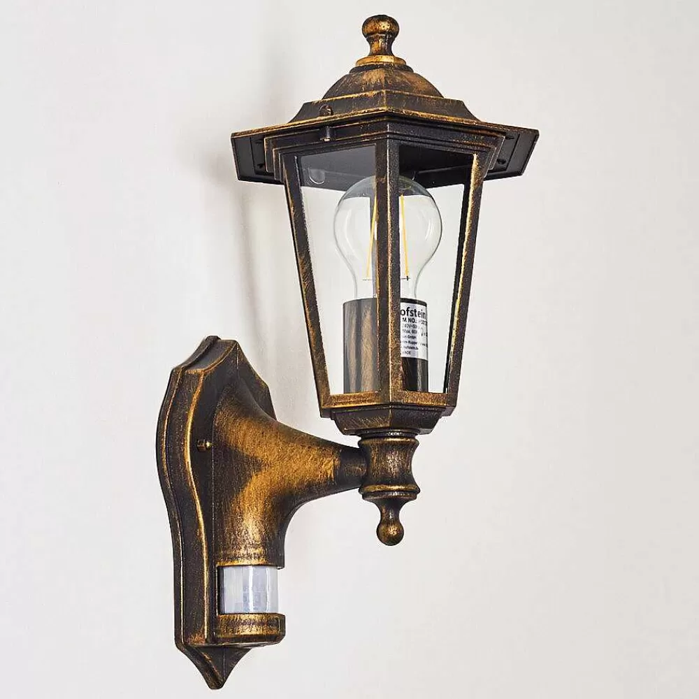 hofstein Applique Murale D'Exterieur Loria Brun Dore, 1 Lumiere