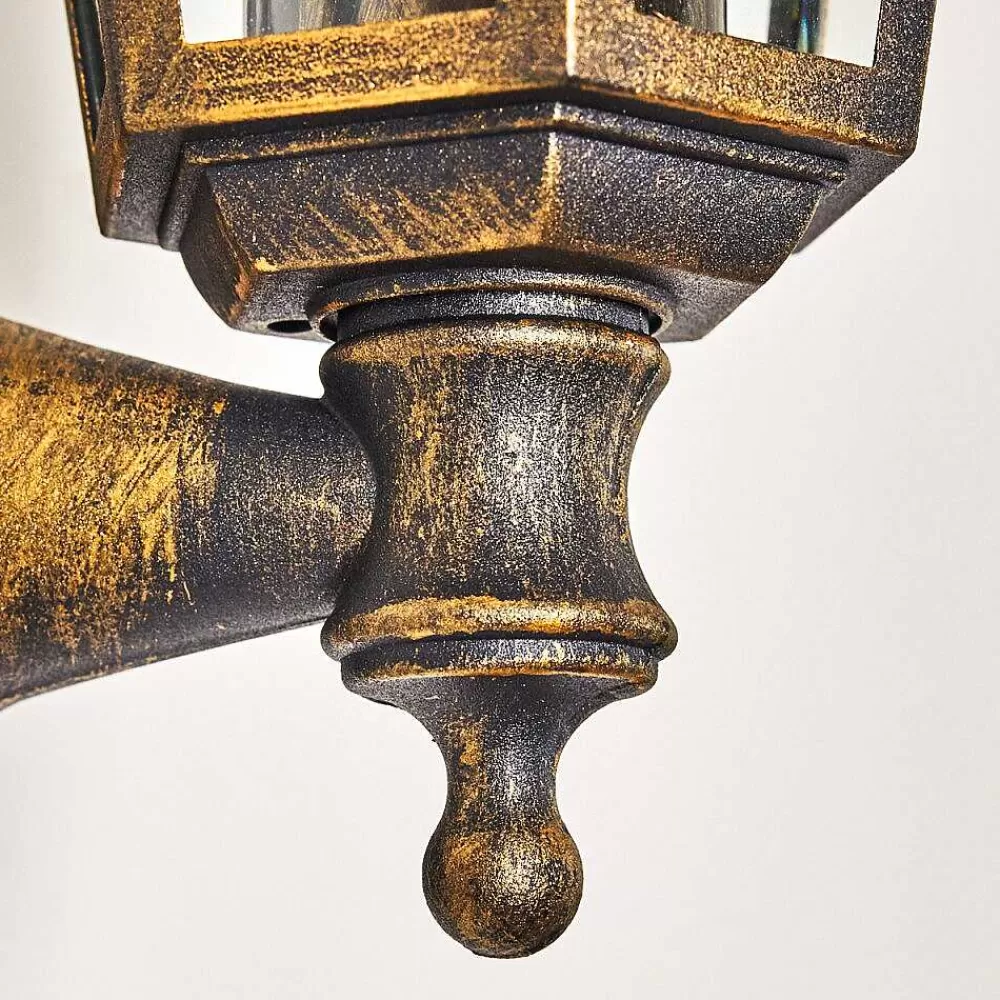 hofstein Applique Murale D'Exterieur Loria Brun Dore, 1 Lumiere