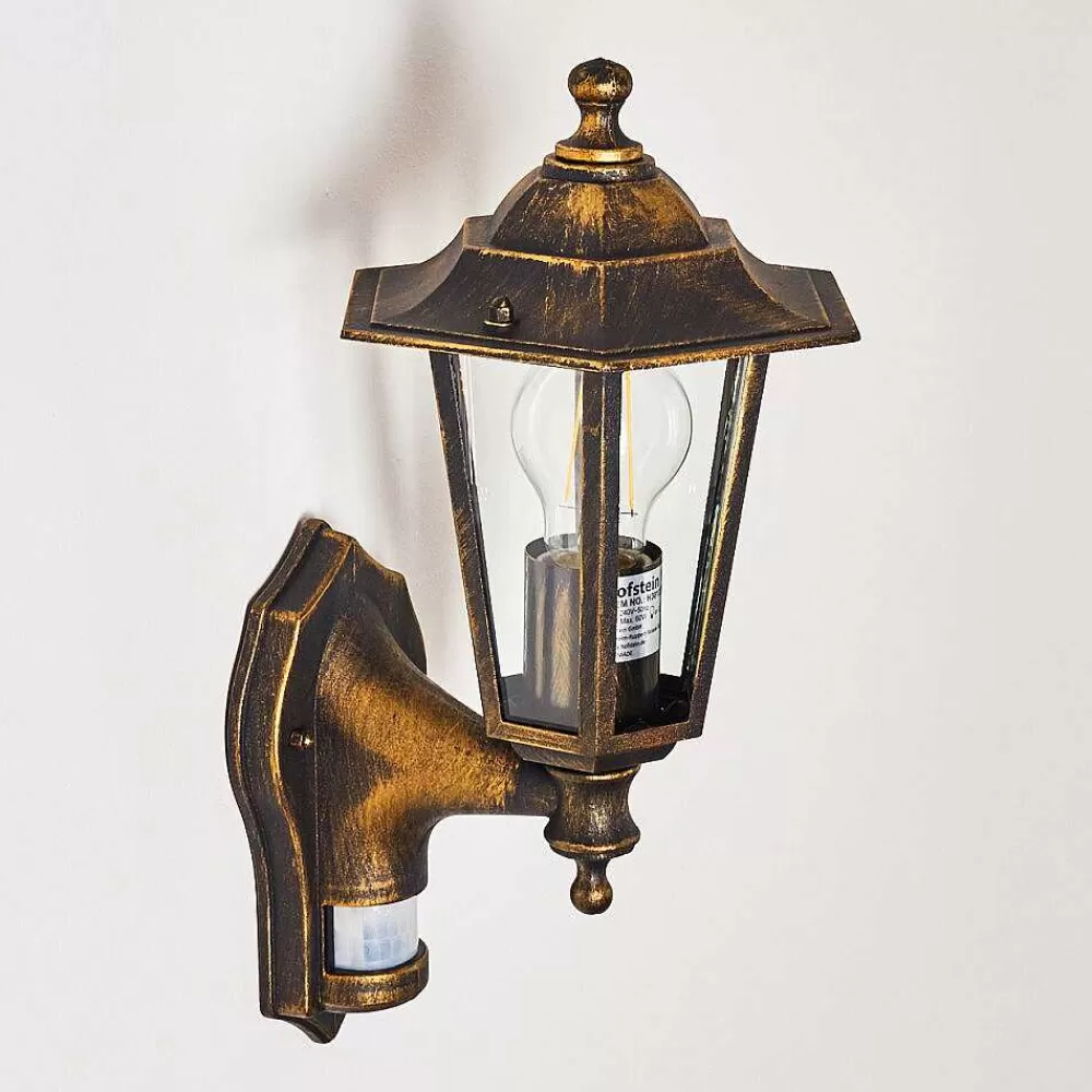 hofstein Applique Murale D'Exterieur Loria Brun Dore, 1 Lumiere