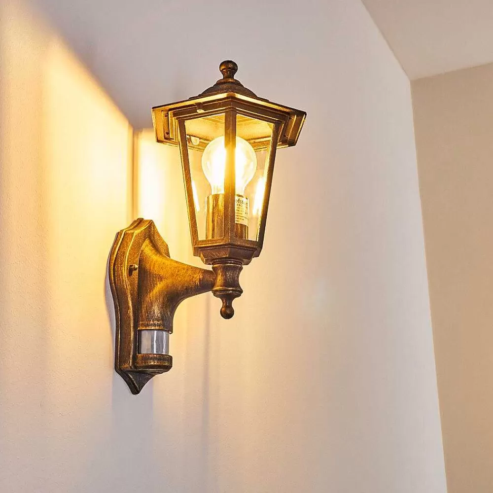 hofstein Applique Murale D'Exterieur Loria Brun Dore, 1 Lumiere