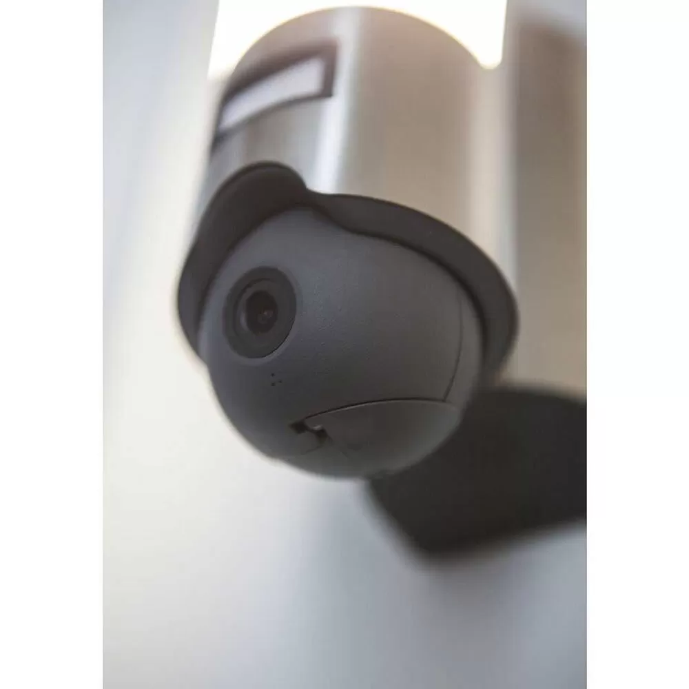 Luminaires Lutec Applique Murale D'Exterieur Lutec Elara Led Acier Inoxydable, 1 Lumiere, Detecteur De Mouvement