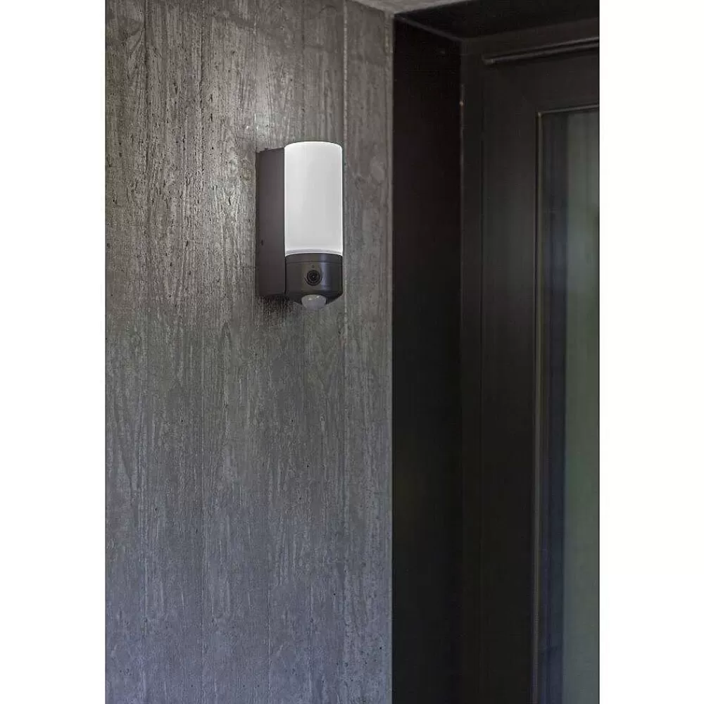 Luminaires Lutec Applique Murale D'Exterieur Lutec Pollux Led Anthracite, 1 Lumiere, Detecteur De Mouvement