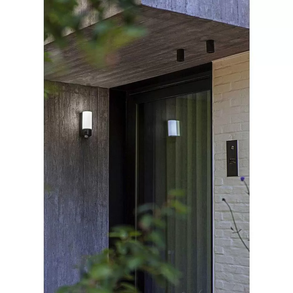 Luminaires Lutec Applique Murale D'Exterieur Lutec Pollux Led Anthracite, 1 Lumiere, Detecteur De Mouvement