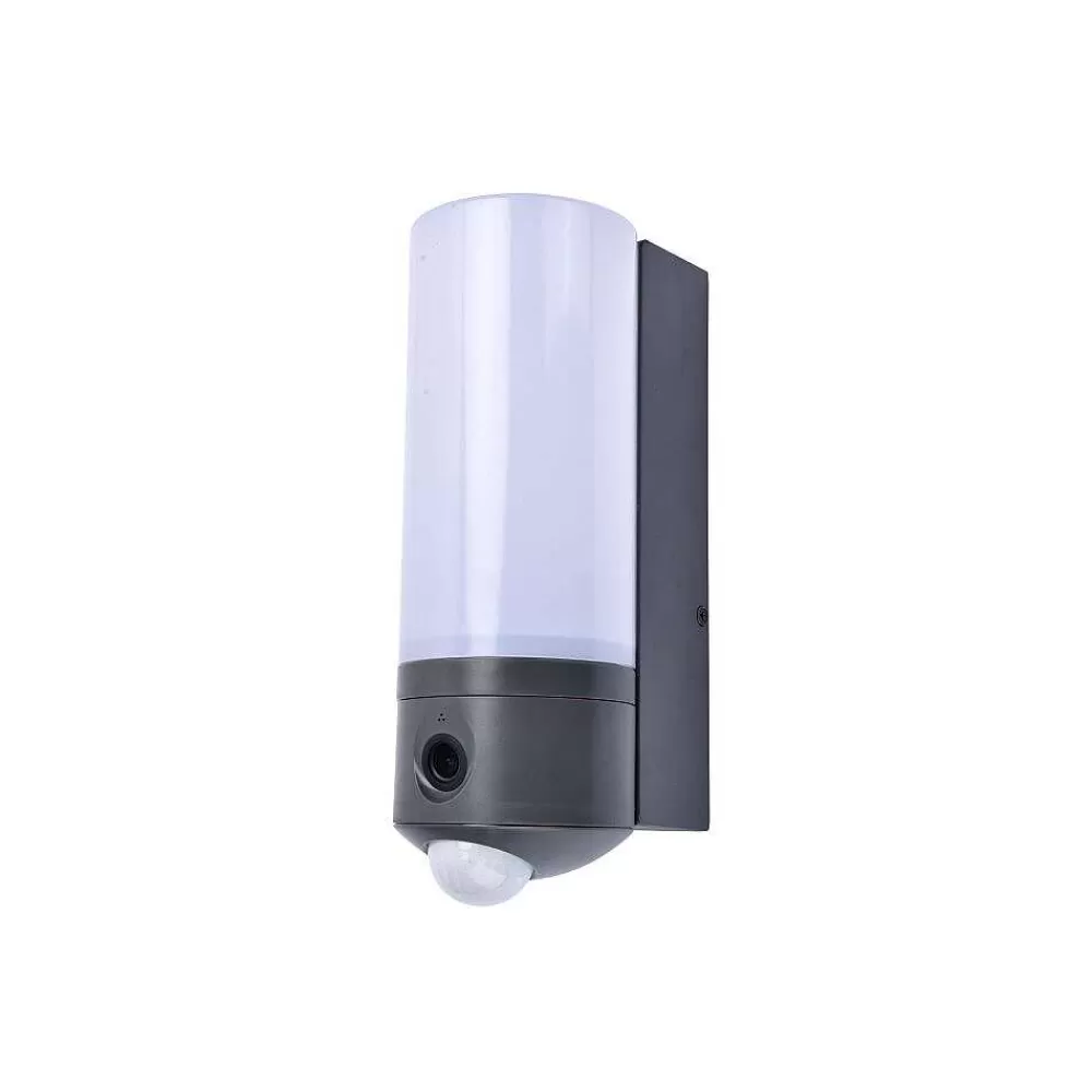 Luminaires Lutec Applique Murale D'Exterieur Lutec Pollux Led Anthracite, 1 Lumiere, Detecteur De Mouvement