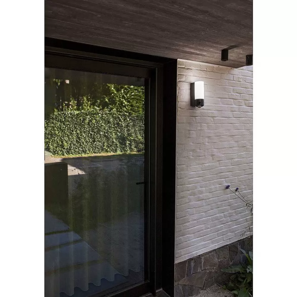 Luminaires Lutec Applique Murale D'Exterieur Lutec Pollux Led Anthracite, 1 Lumiere, Detecteur De Mouvement
