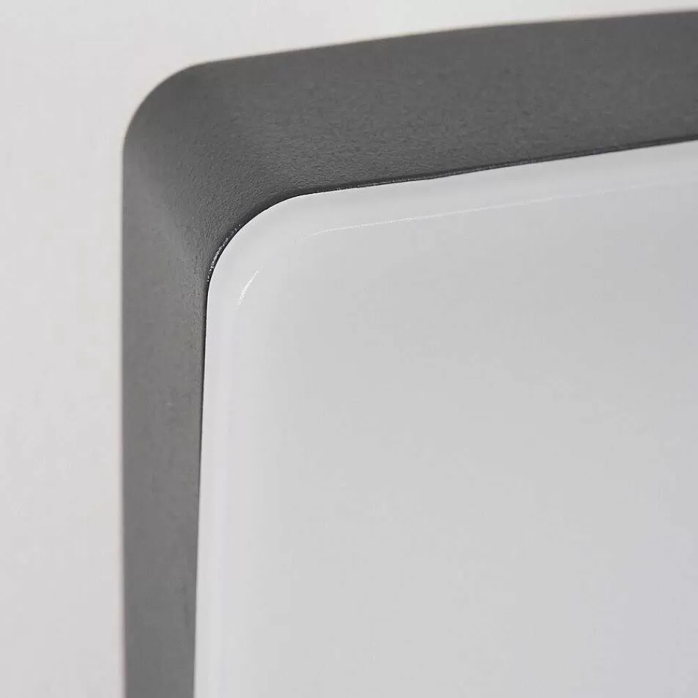 hofstein Applique Murale D'Exterieur Maseru Led Anthracite, 1 Lumiere, Detecteur De Mouvement