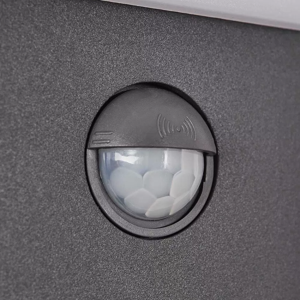 hofstein Applique Murale D'Exterieur Maseru Led Anthracite, 1 Lumiere, Detecteur De Mouvement