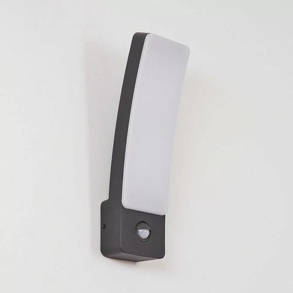 hofstein Applique Murale D'Exterieur Maseru Led Anthracite, 1 Lumiere, Detecteur De Mouvement