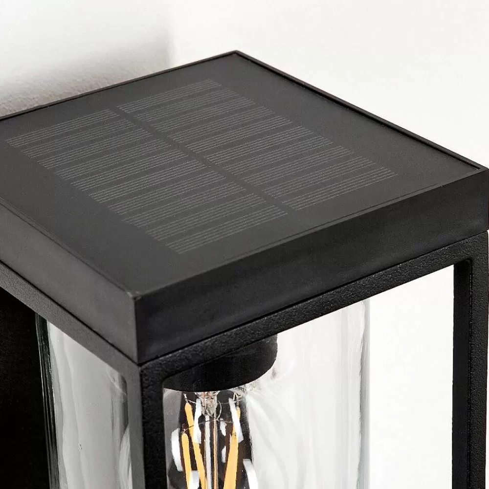 hofstein Applique Murale D'Exterieur Palanga Led Noir, 1 Lumiere, Detecteur De Mouvement
