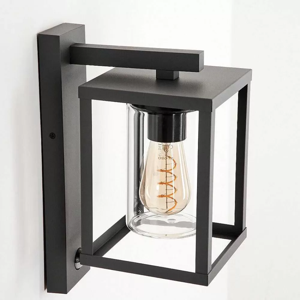 hofstein Applique Murale D'Exterieur Parkkola Anthracite, 1 Lumiere, Detecteur De Mouvement