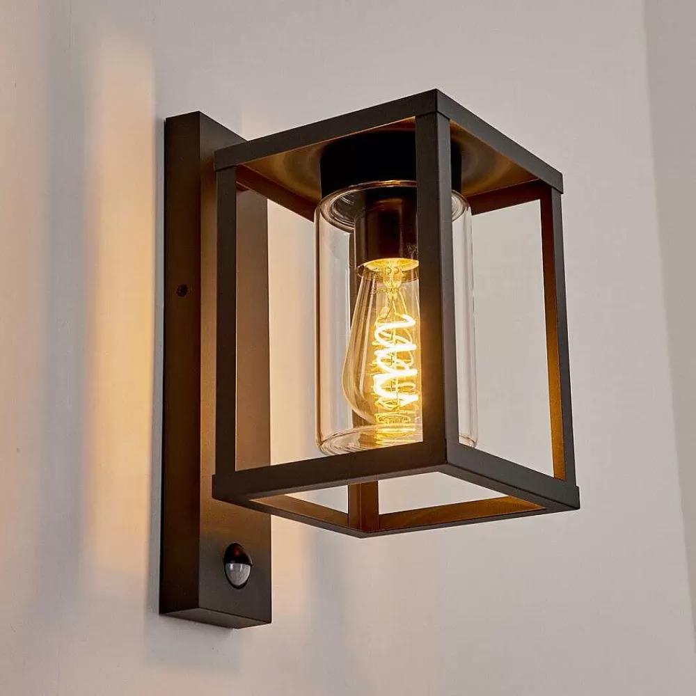 hofstein Applique Murale D'Exterieur Parkkola Anthracite, 1 Lumiere, Detecteur De Mouvement