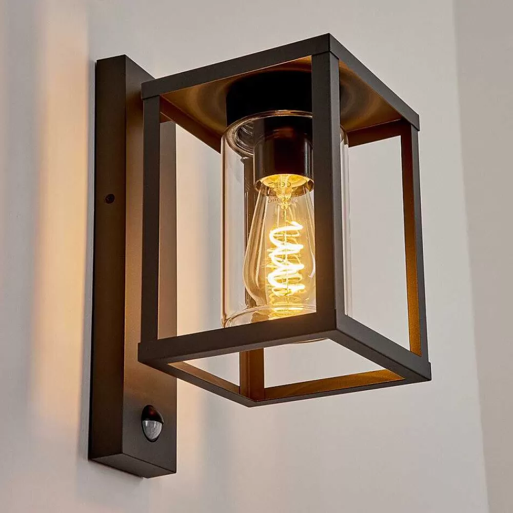 hofstein Applique Murale D'Exterieur Parkkola Anthracite, 1 Lumiere, Detecteur De Mouvement