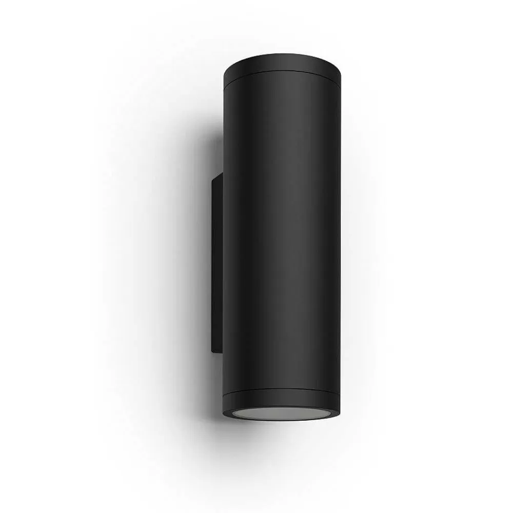 Luminaires Philips Applique Murale D'Exterieur Philips Hue Ambiance White & Color Appear Led Noir, 2 Lumieres, Changeur De Couleurs