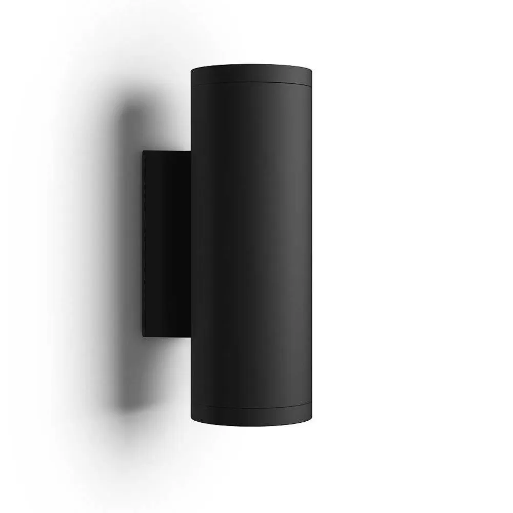 Luminaires Philips Applique Murale D'Exterieur Philips Hue Ambiance White & Color Appear Led Noir, 2 Lumieres, Changeur De Couleurs