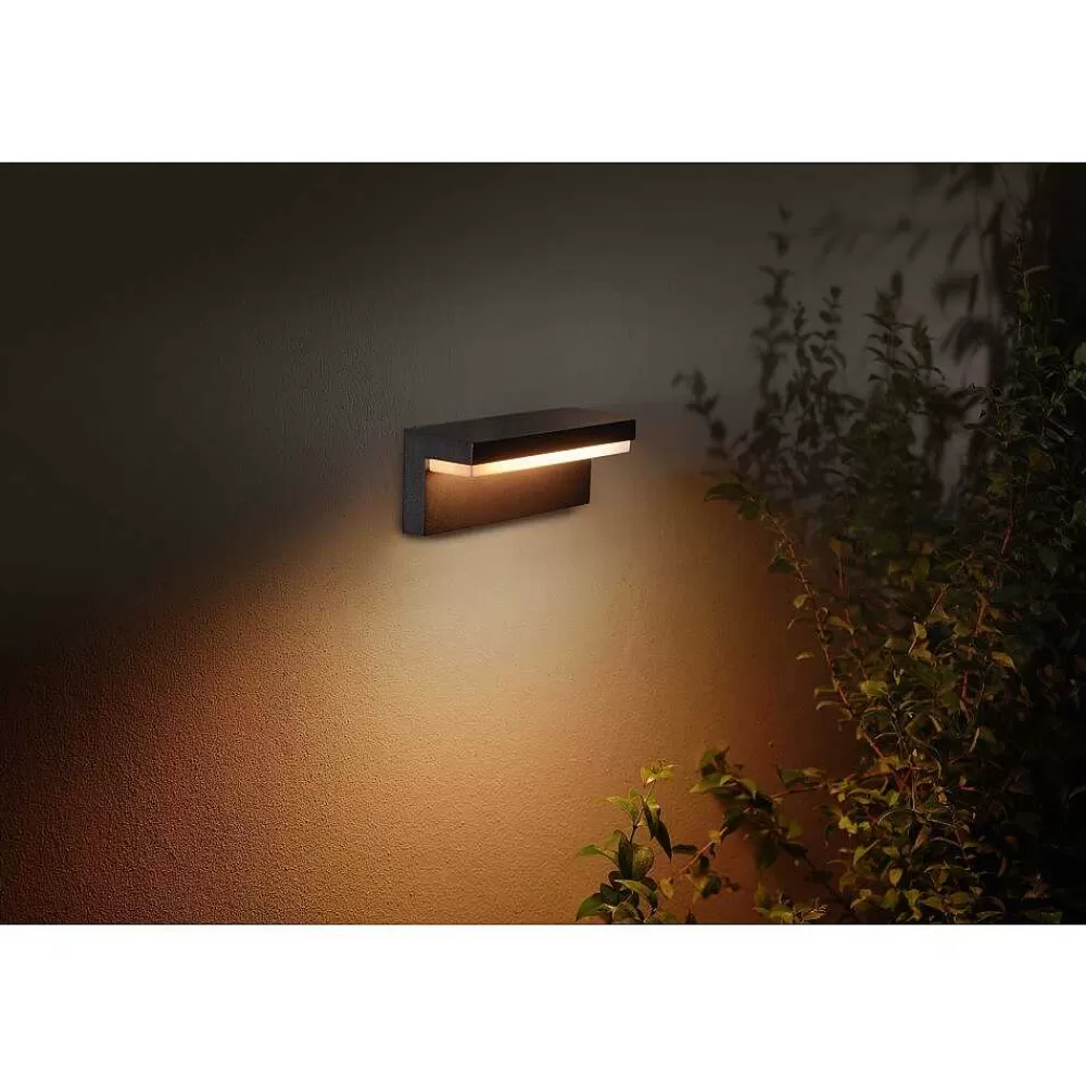 Luminaires Philips Applique Murale D'Exterieur Philips Hue Nyro Led Noir, 1 Lumiere, Changeur De Couleurs