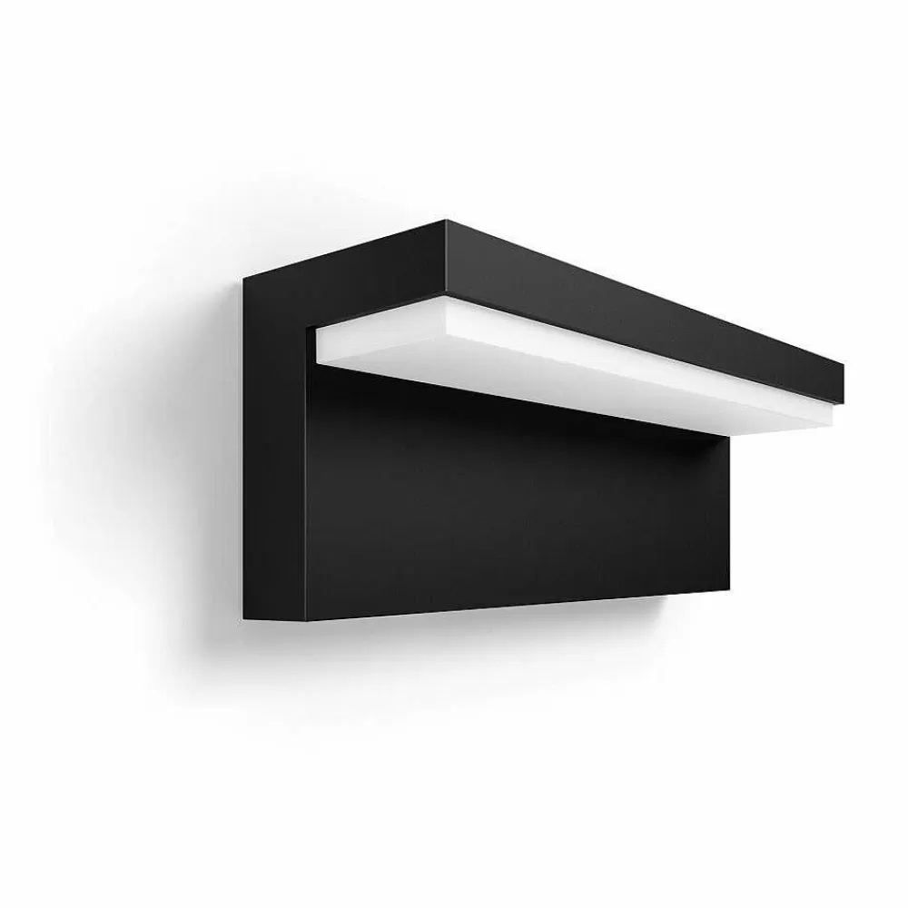 Luminaires Philips Applique Murale D'Exterieur Philips Hue Nyro Led Noir, 1 Lumiere, Changeur De Couleurs