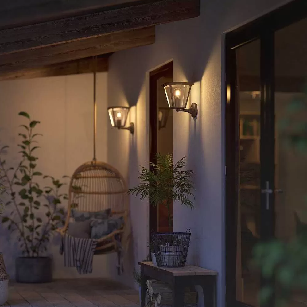 Luminaires Philips Applique Murale D'Exterieur Philips Hue White Inara Led Noir, 1 Lumiere