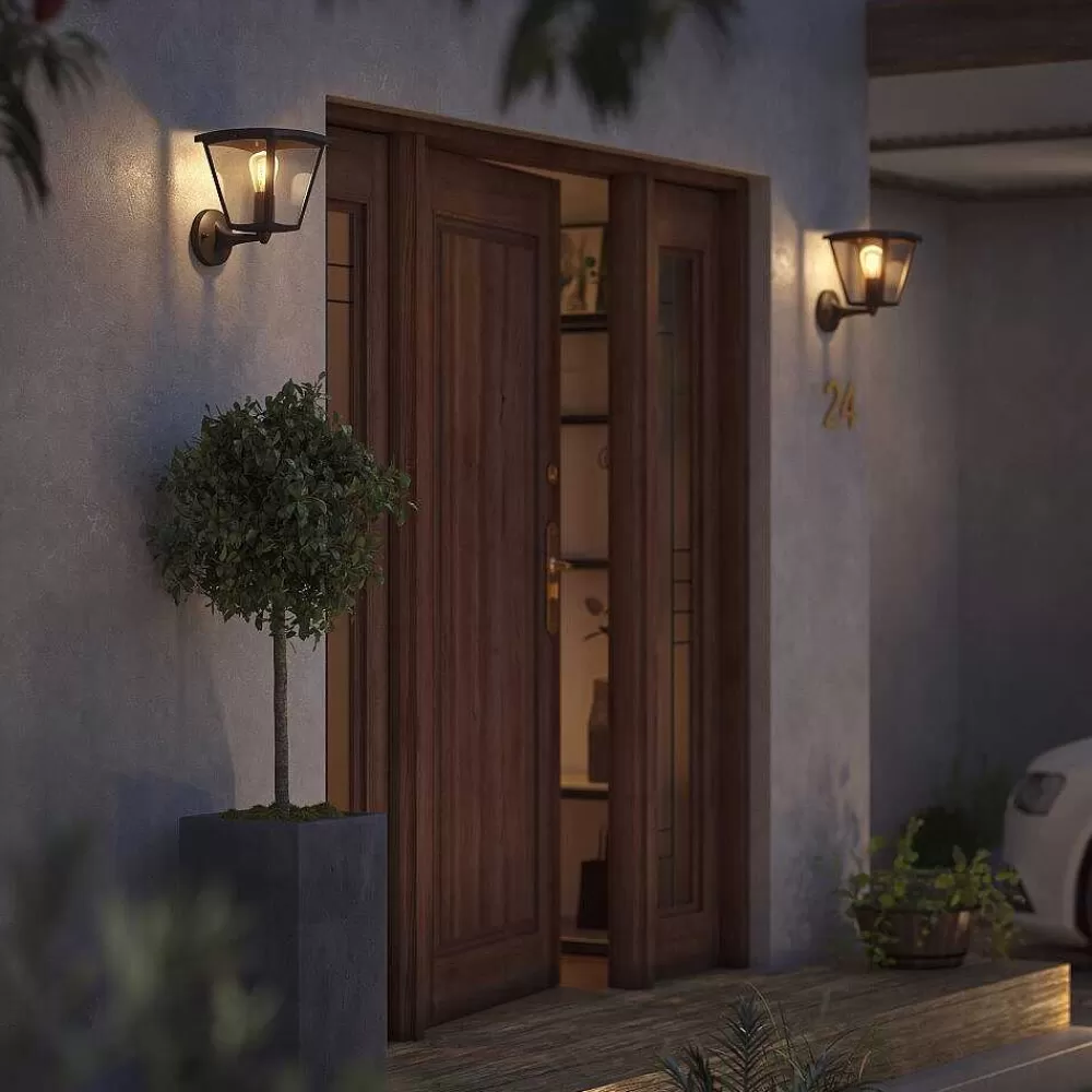 Luminaires Philips Applique Murale D'Exterieur Philips Hue White Inara Led Noir, 1 Lumiere