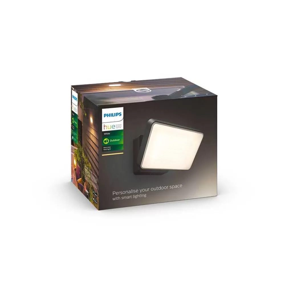Luminaires Philips Applique Murale D'Exterieur Philips Hue White Welcome Led Noir, 1 Lumiere