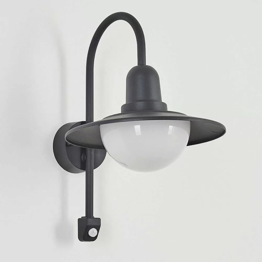 hofstein Applique Murale D'Exterieur Pohei Anthracite, 1 Lumiere, Detecteur De Mouvement