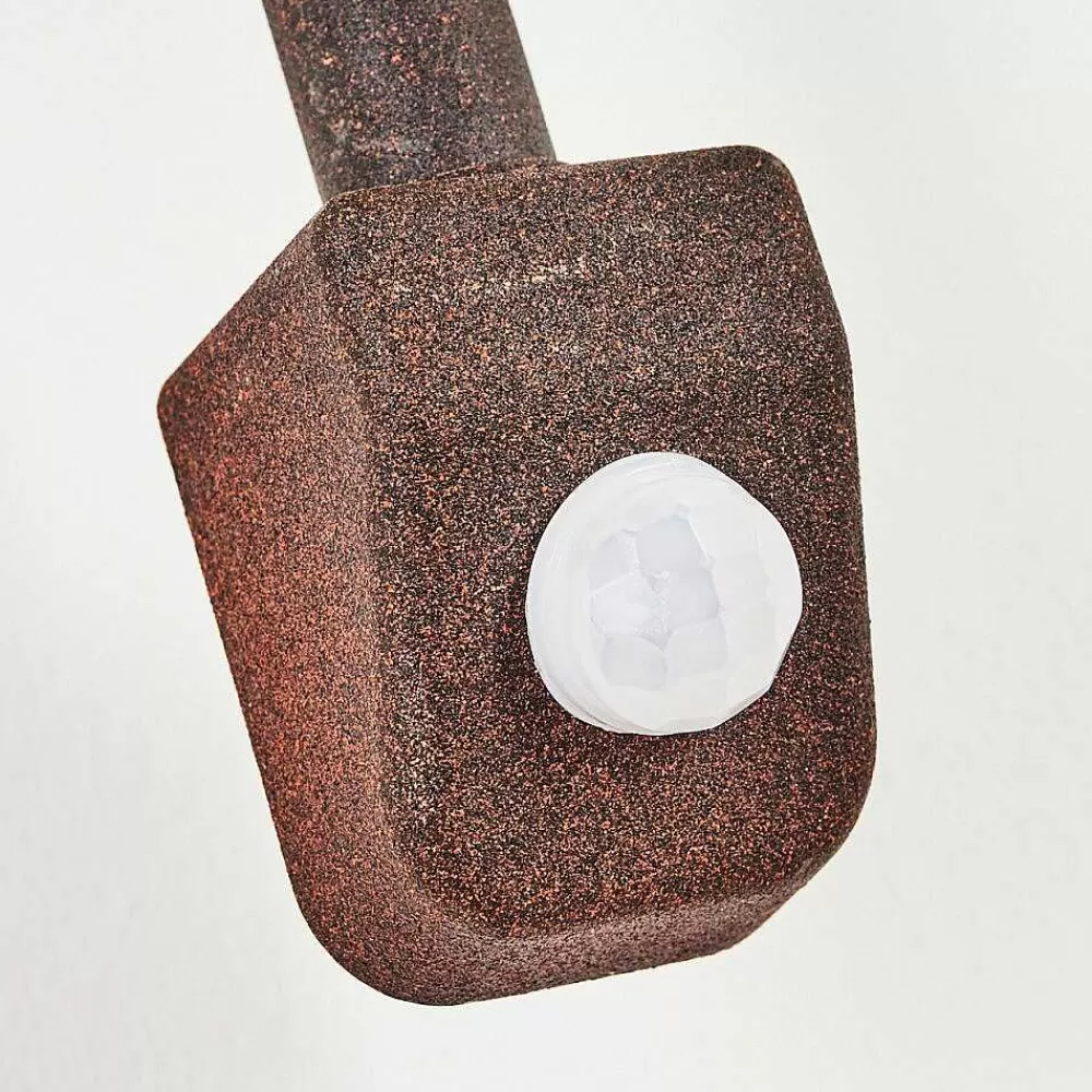 hofstein Applique Murale D'Exterieur Pohei Rouille, 1 Lumiere, Detecteur De Mouvement