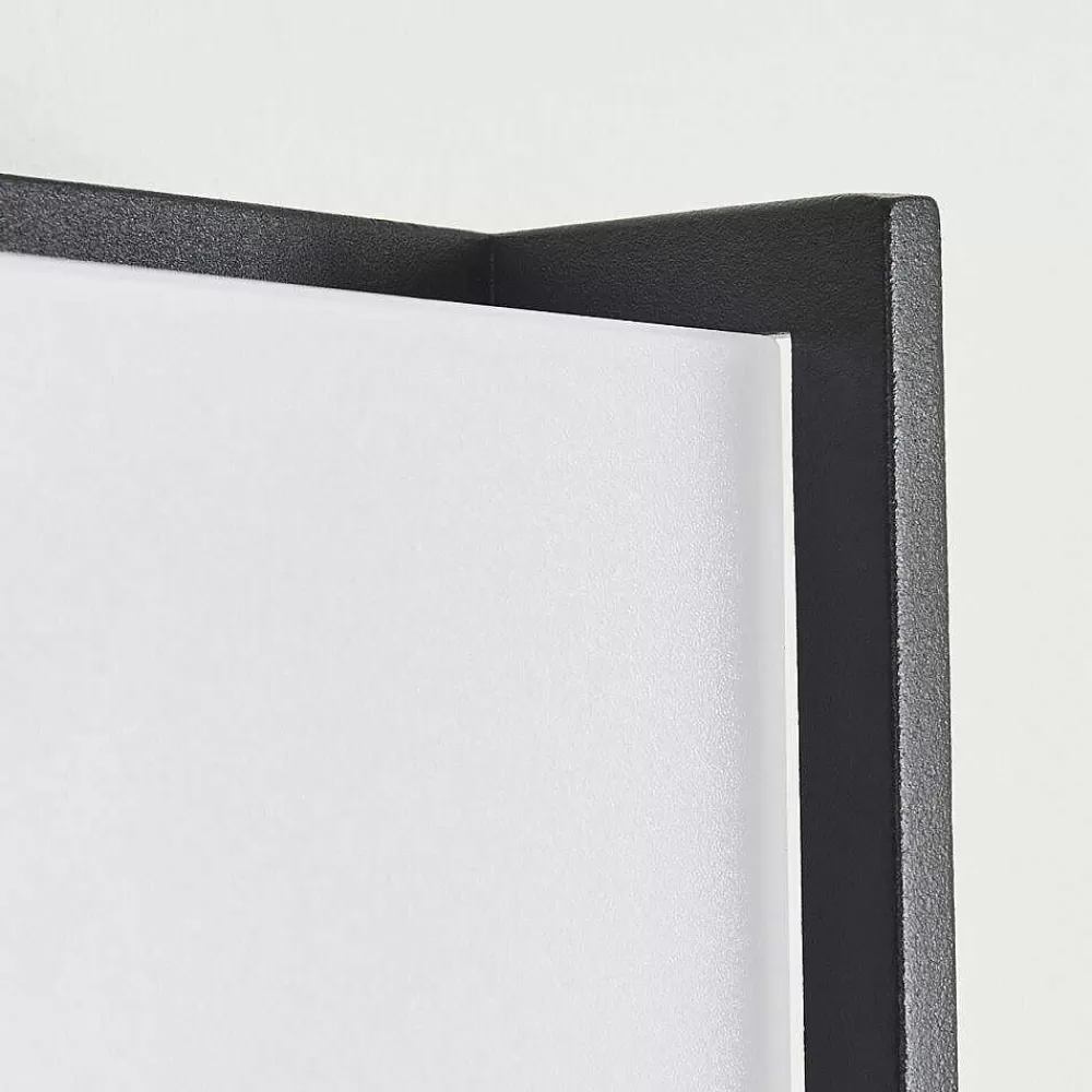 hofstein Applique Murale D'Exterieur Skove Led Anthracite, 1 Lumiere, Changeur De Couleurs