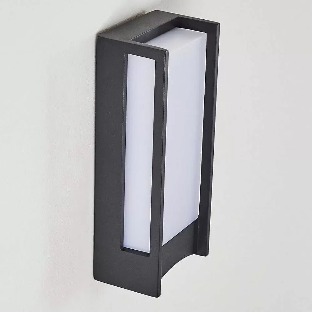 hofstein Applique Murale D'Exterieur Skove Led Anthracite, 1 Lumiere, Detecteur De Mouvement