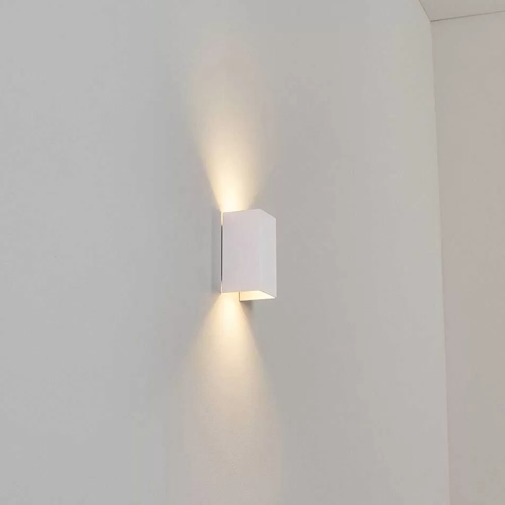 hofstein Applique Murale D'Exterieur Tamarin Led Blanc, 1 Lumiere