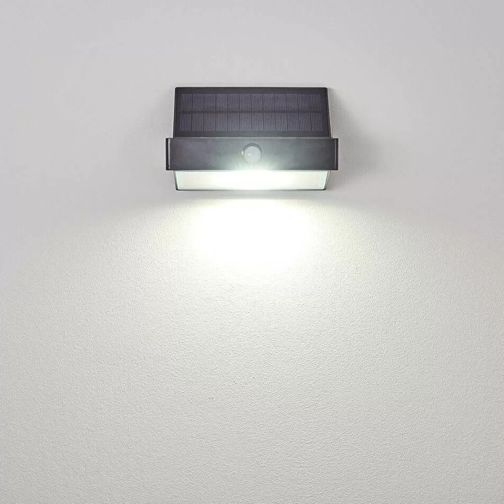 hofstein Applique Murale D'Exterieur Wiborg Led Anthracite, 1 Lumiere, Detecteur De Mouvement