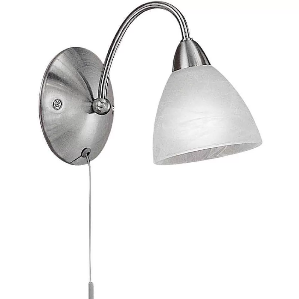 Luminaires Eglo Applique Murale Eglo Pasto Nickel Mat, 1 Lumiere